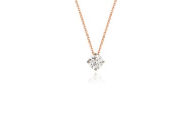 Roodgouden Collier Met Een Diamant Aspect Ratio 377 229